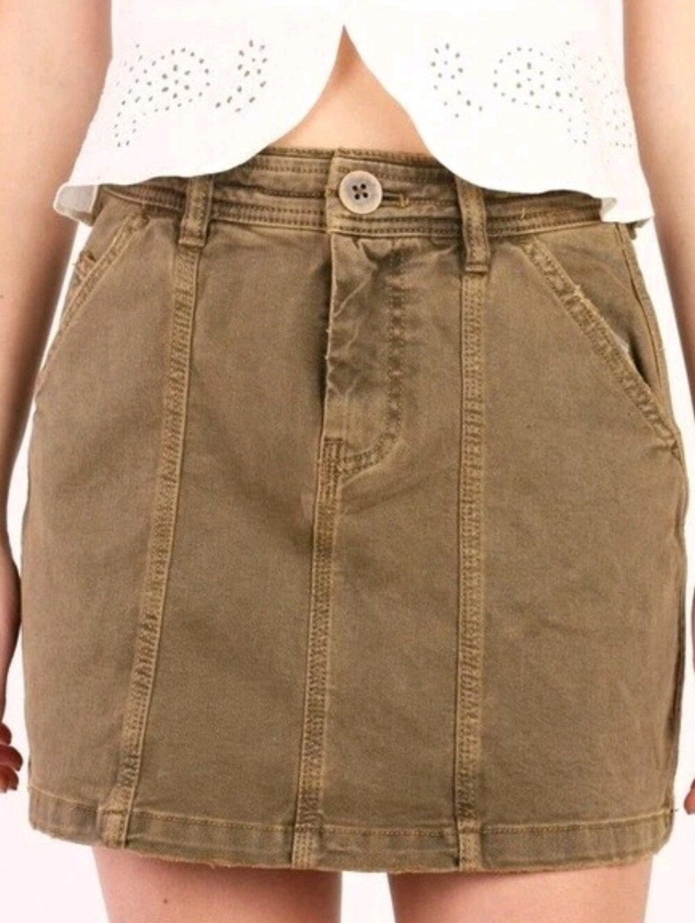 We The Free Lennox Seamed A-Line Mini Skirt Size 25